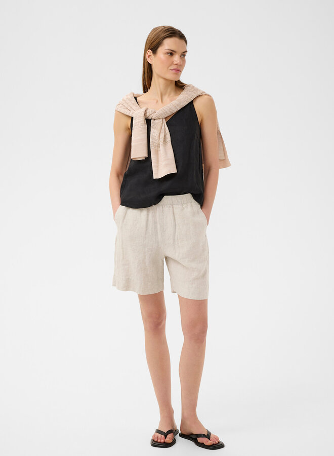 Short InWear Elinor en lin beige naturel