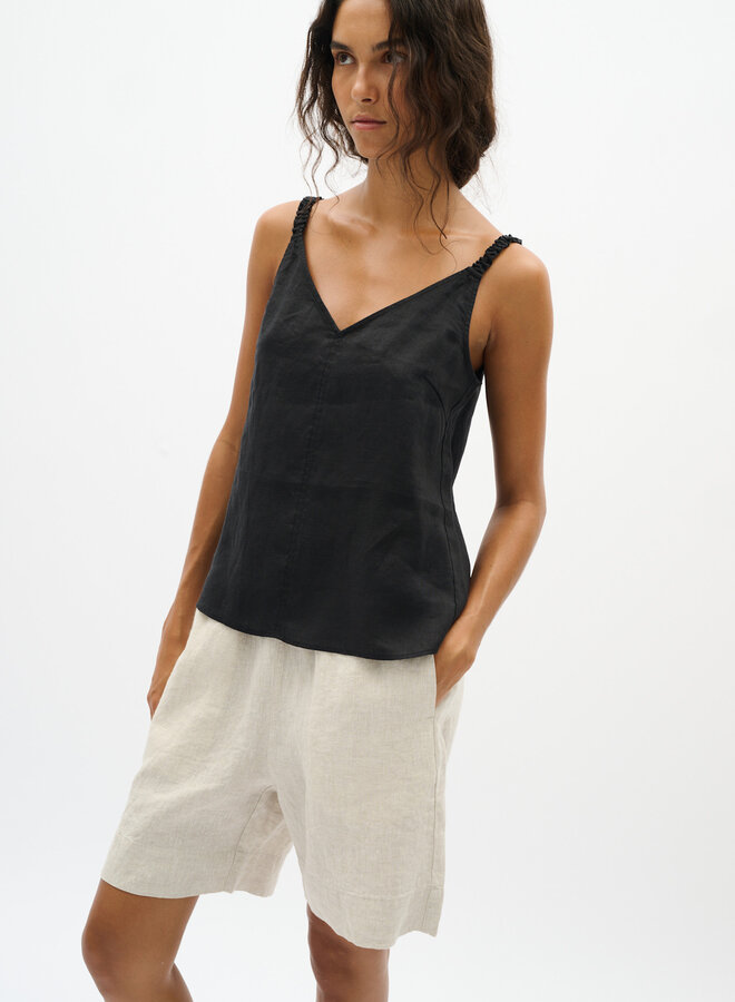 Short InWear Elinor en lin beige naturel