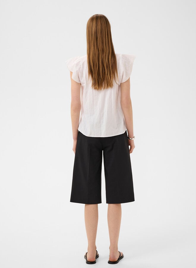 Blouse InWear Roseville à col V & manches courtes blanche