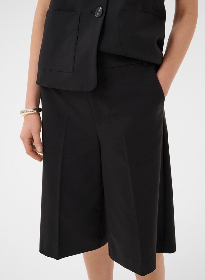 Bermuda InWear Zella à jambes larges noir