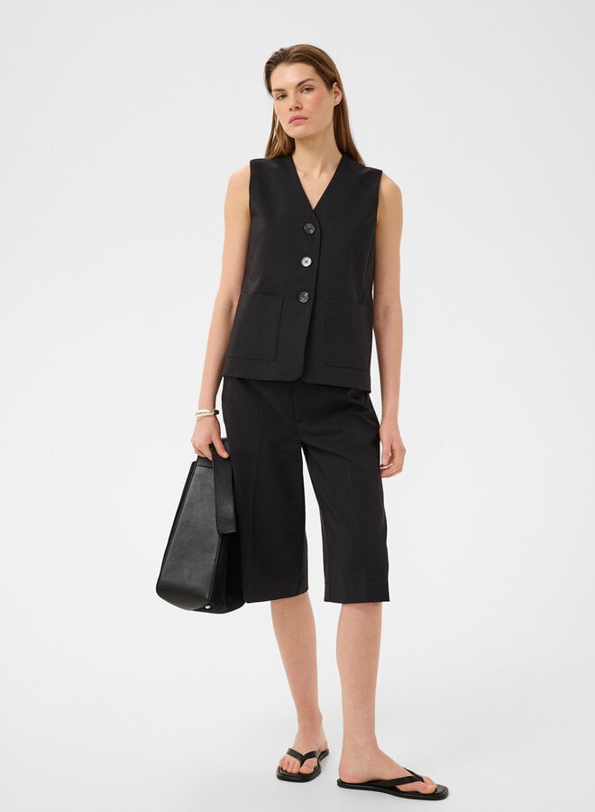 Bermuda InWear Zella à jambes larges noir