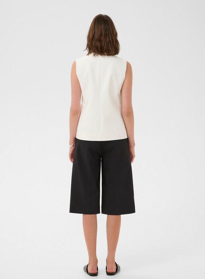 Gilet InWear Zella à col V boutonné écru