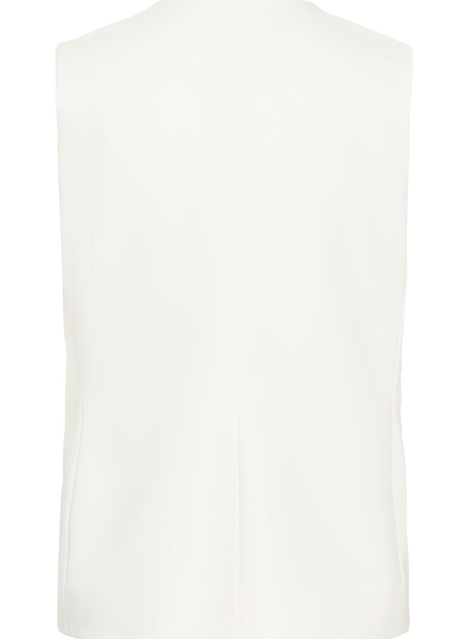 Gilet InWear Zella à col V boutonné écru