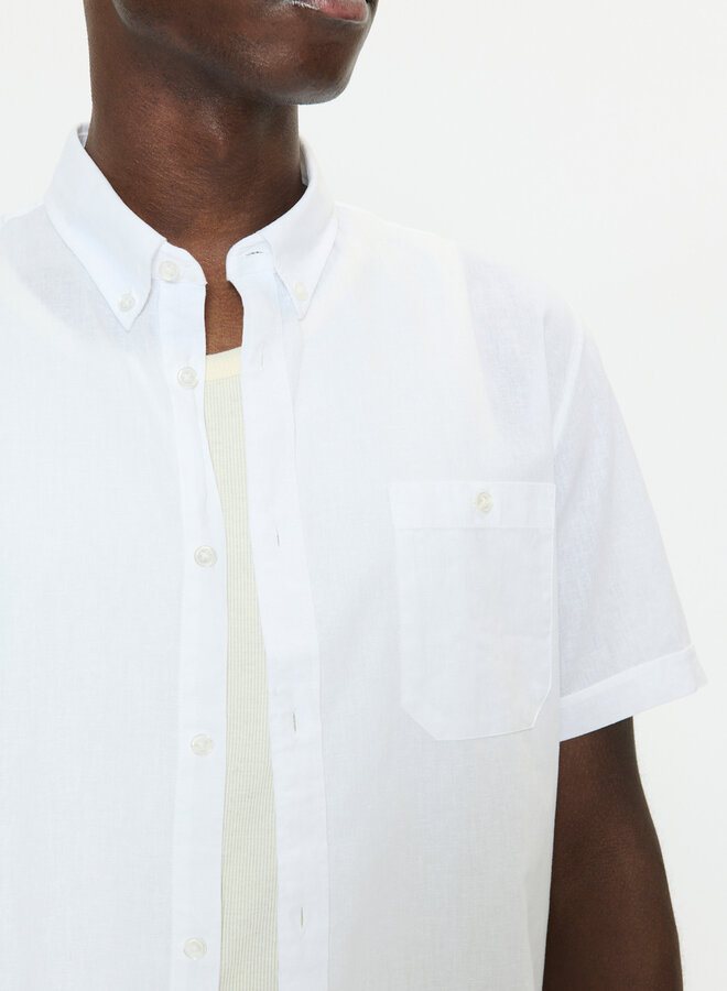 Chemise Matinique Trostol en lin blanche