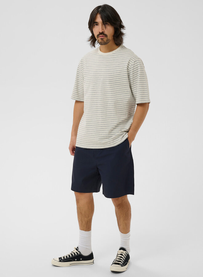 T-shirt Matinique Kai Heritage écru rayé bleu