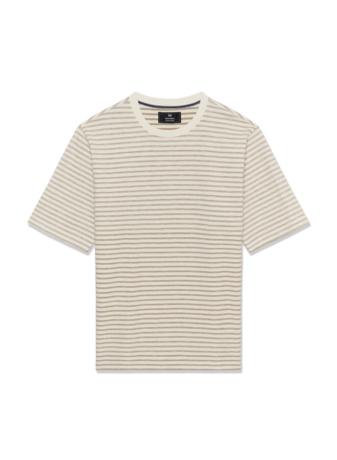 T-shirt Matinique Kai Heritage écru rayé beige