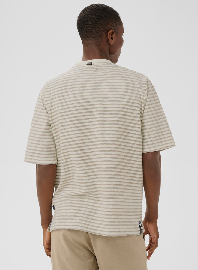 T-shirt Matinique Kai Heritage écru rayé beige