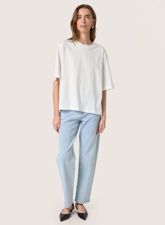 T-shirt Soaked Jina surdimensionnés écru