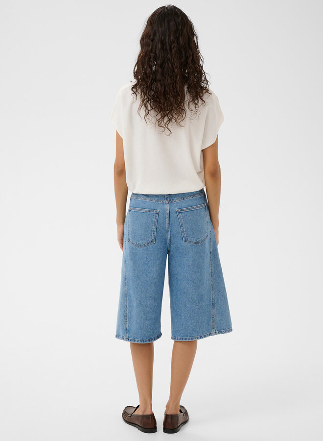 Polo Soaked Elana en tricot écru