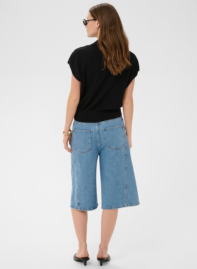 Polo Soaked Elana en tricot noir