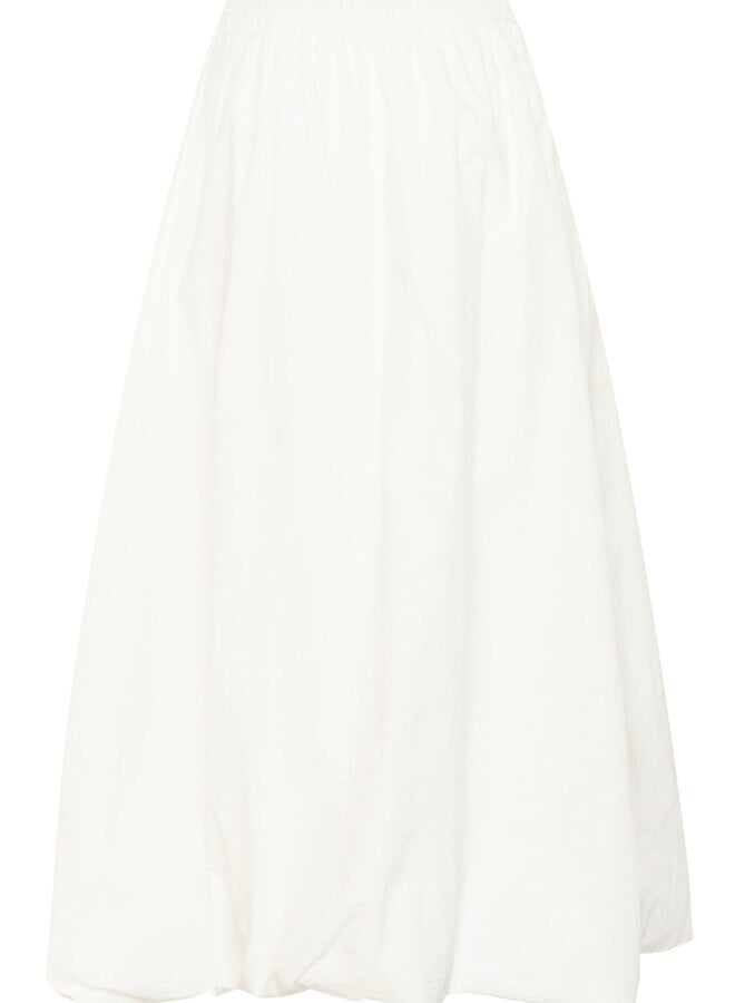 Jupe longue Soaked à taille élastique ballon blanche