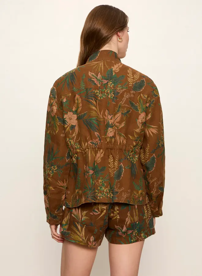 Jacket Sanctuary Lookout imprimé feuillage brun & vert multi