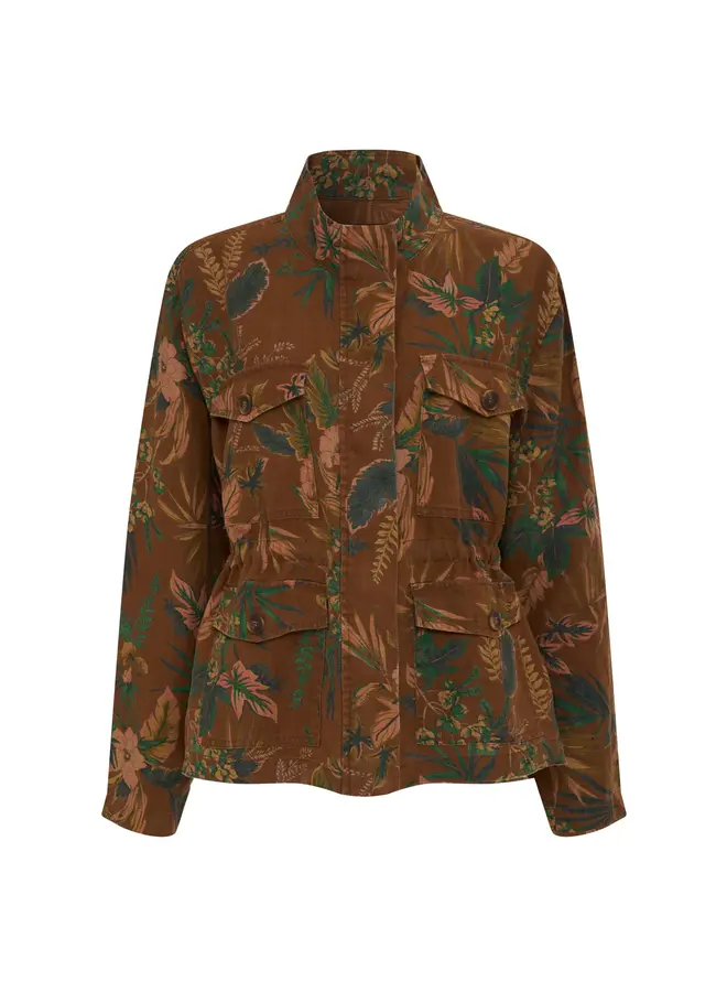 Jacket Sanctuary Lookout imprimé feuillage brun & vert multi