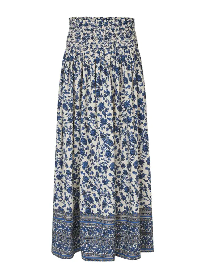 Jupe longue Lollys Laundry Myrall paisley rose & bleue multi