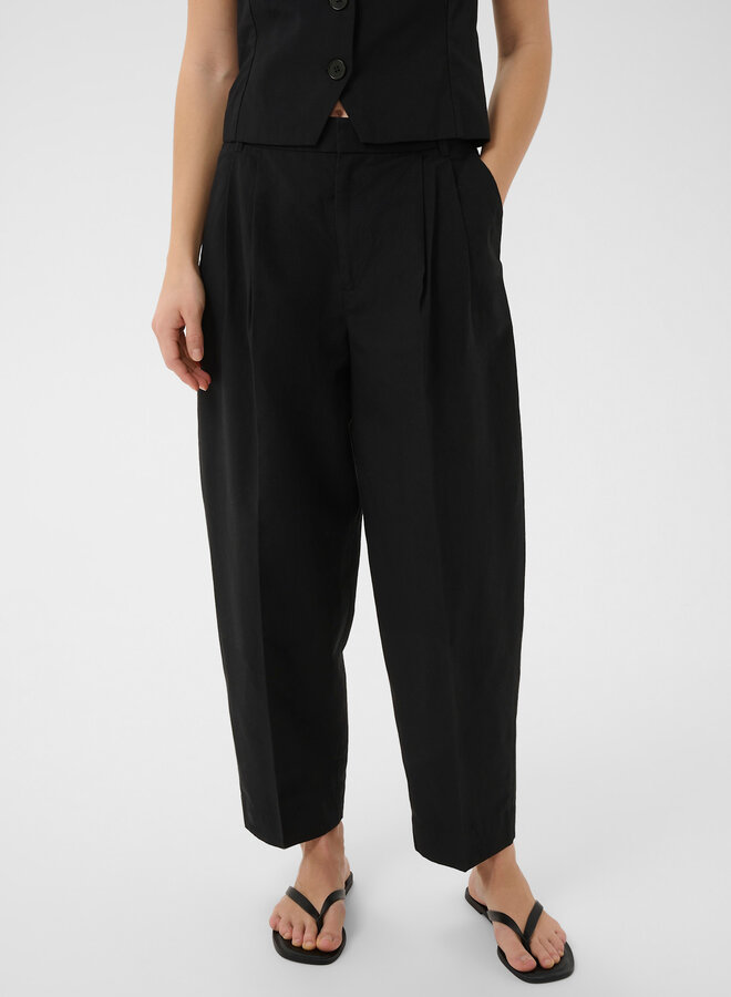 Pantalon Part Two Beatriz à plis noir