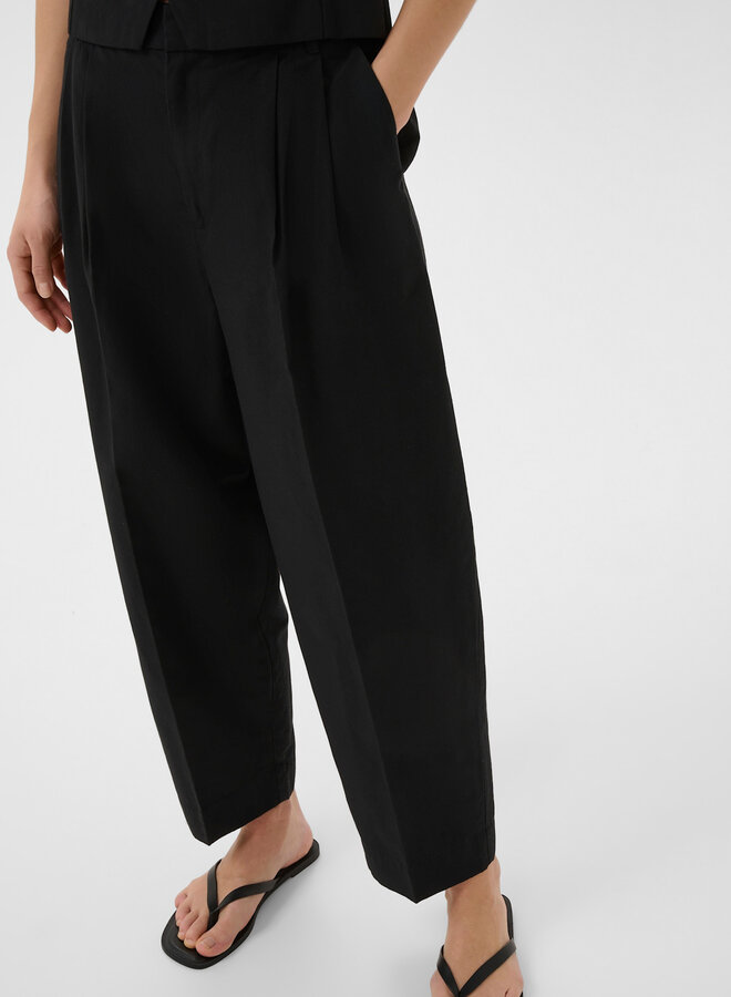 Pantalon Part Two Beatriz à plis noir