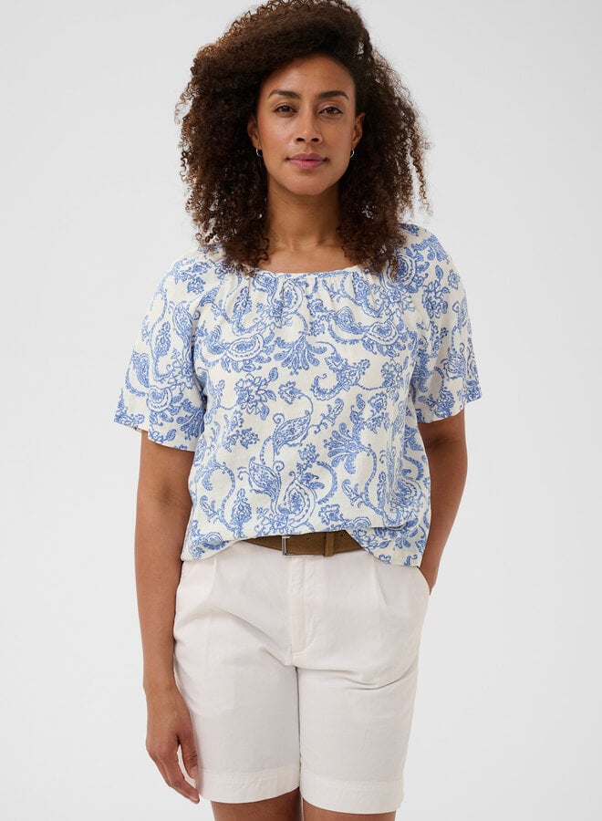 Blouse Part Two Bentha blanche paisley bleue