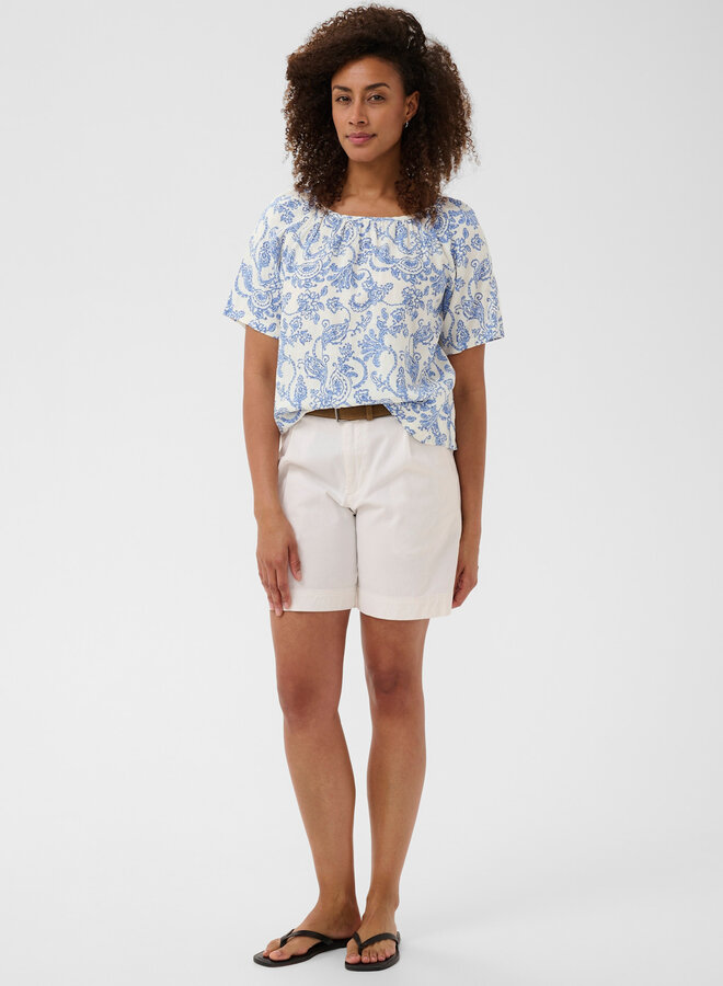 Blouse Part Two Bentha blanche paisley bleue