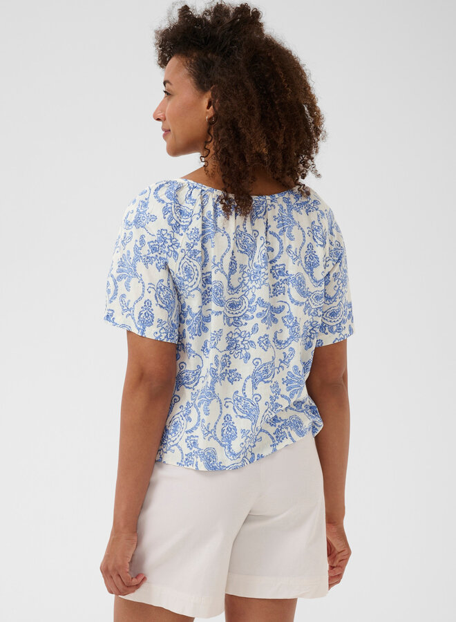 Blouse Part Two Bentha blanche paisley bleue