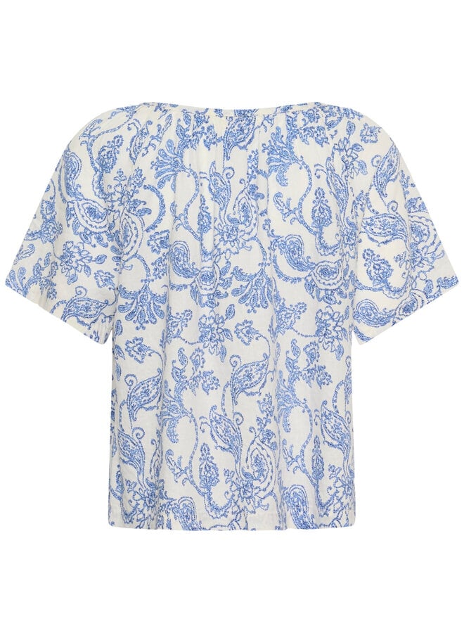 Blouse Part Two Bentha blanche paisley bleue