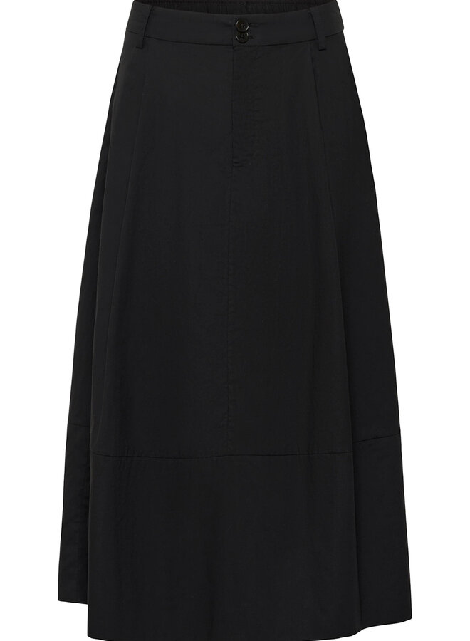Jupe midi Part Two Bojana ligne A noire