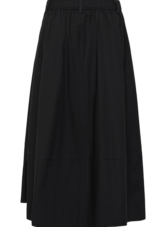 Jupe midi Part Two Bojana ligne A noire