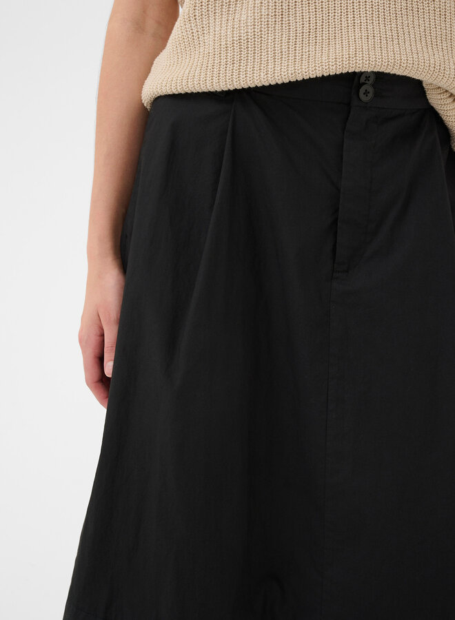 Jupe midi Part Two Bojana ligne A noire