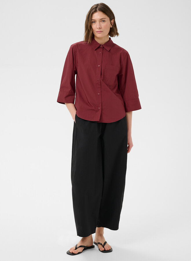 Chemise Part Two Botilla à col classique rouge cerise