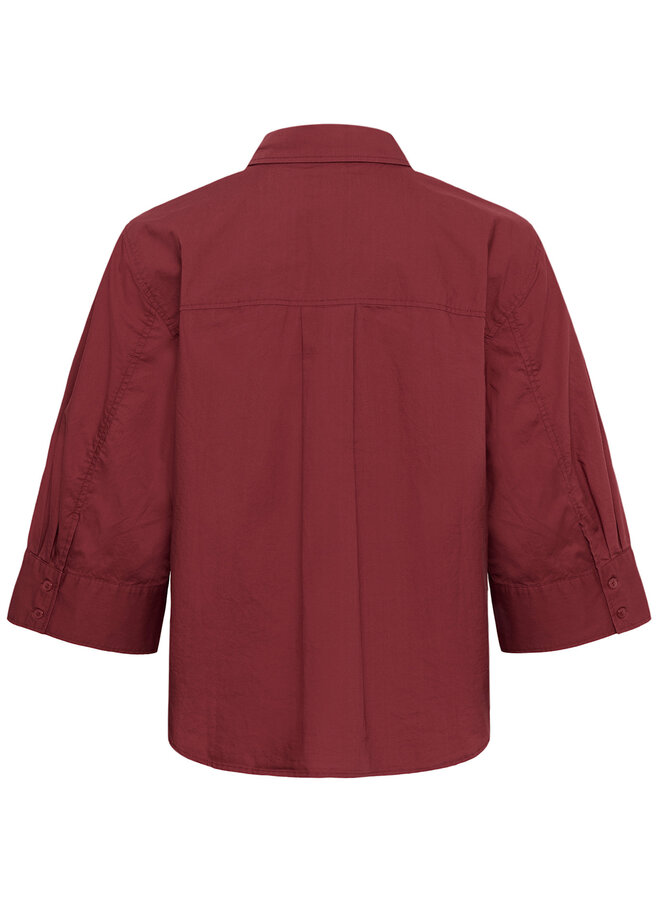 Chemise Part Two Botilla à col classique rouge cerise