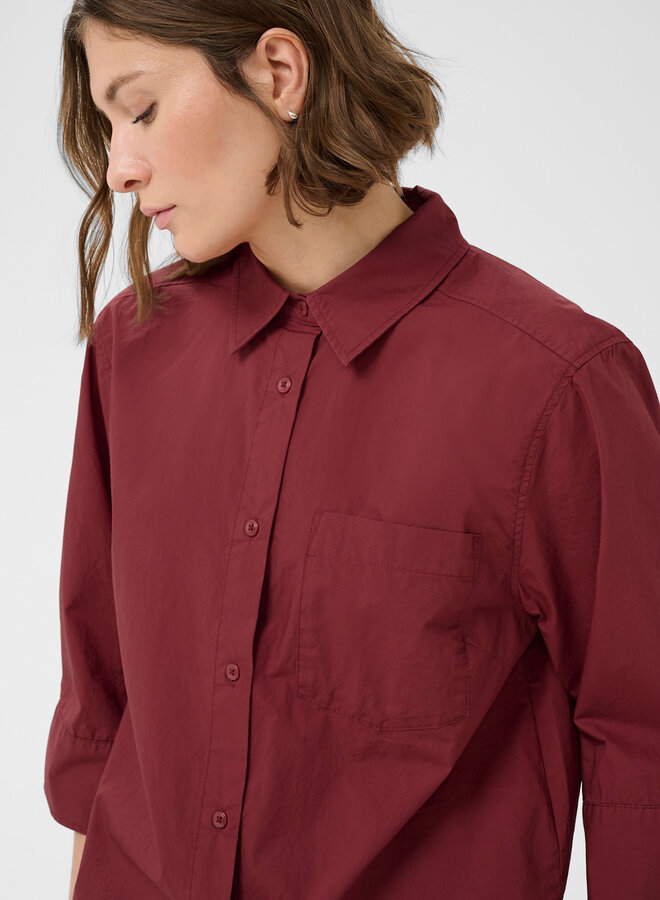 Chemise Part Two Botilla à col classique rouge cerise