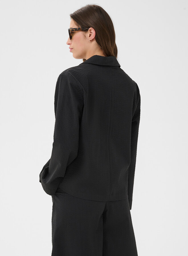 Veston Part Two Briddi en seersucker noir