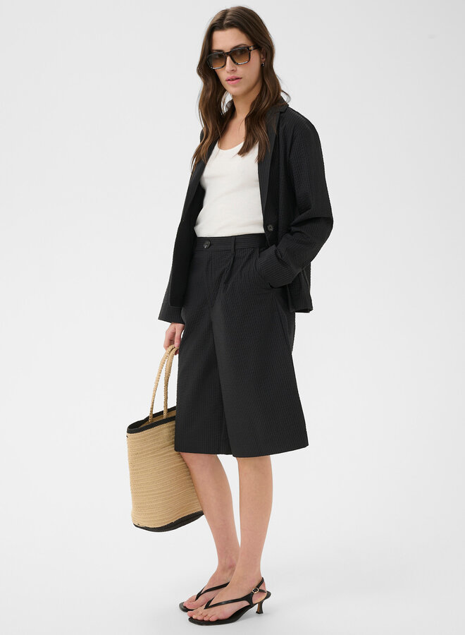 Veston Part Two Briddi en seersucker noir