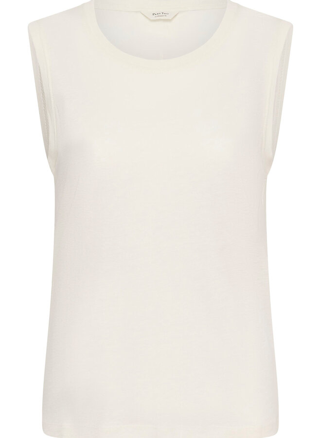Camisole Part Two Buena en mélange de lin écrue