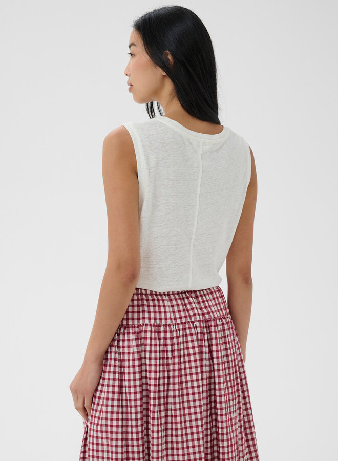 Camisole Part Two Buena en mélange de lin écrue