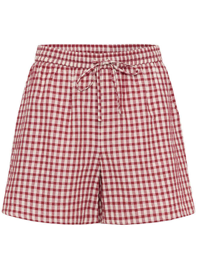 Short Part Two Bigi à carreaux vichy rouge cerise