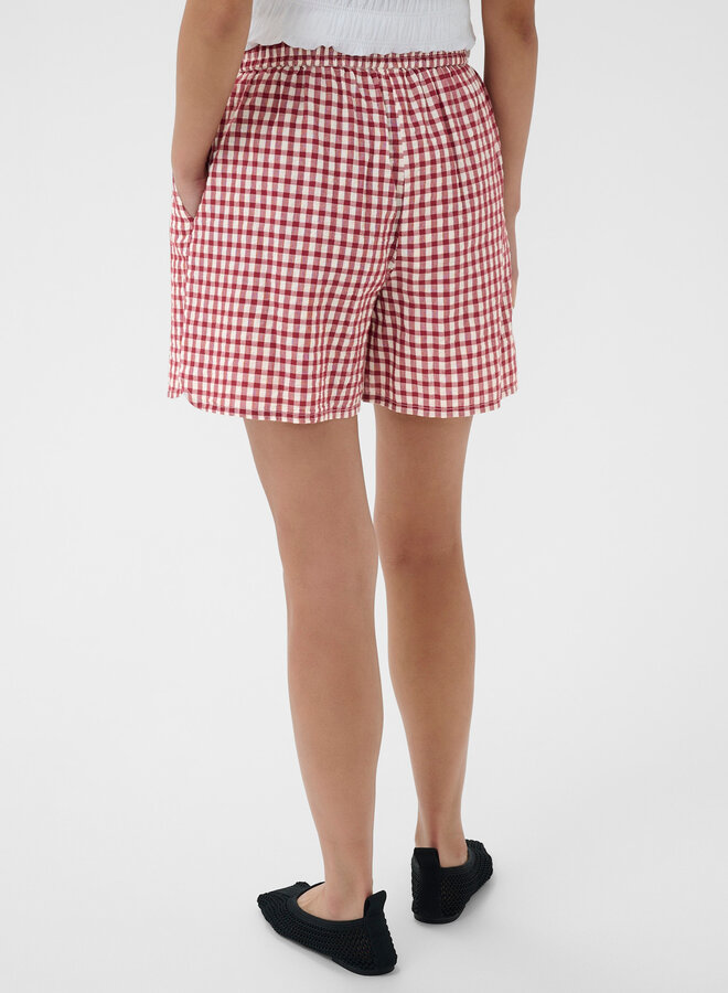 Short Part Two Bigi à carreaux vichy rouge cerise