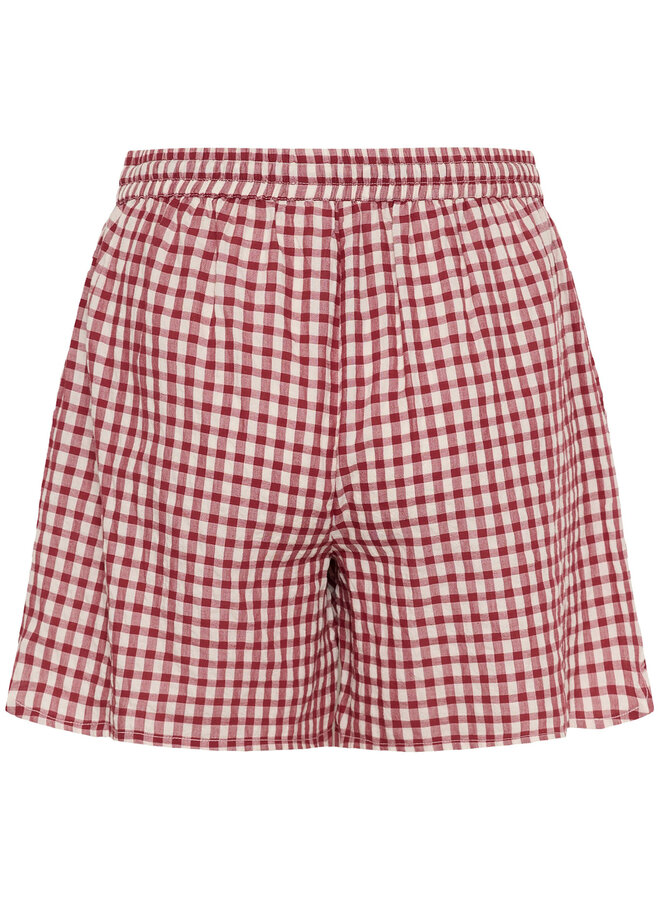 Short Part Two Bigi à carreaux vichy rouge cerise
