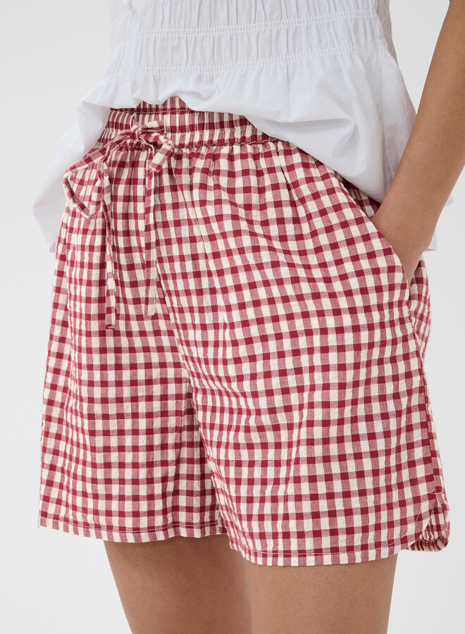 Short Part Two Bigi à carreaux vichy rouge cerise