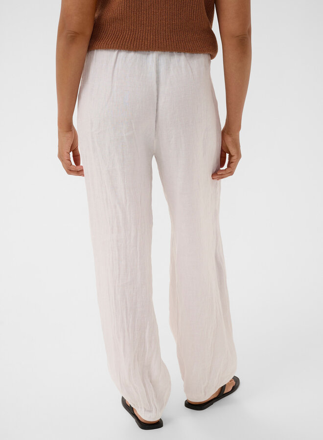 Pantalon Part Two Betana en lin ballon blanc