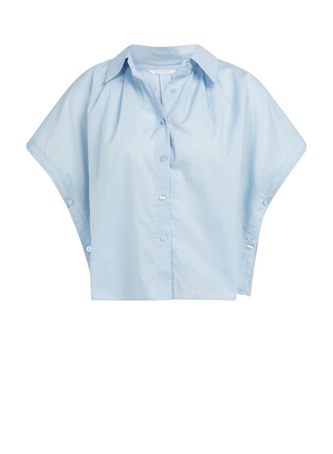 Blouse Yaya à col classique bleue pâle