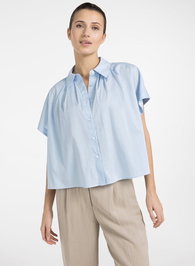 Blouse Yaya à col classique bleue pâle