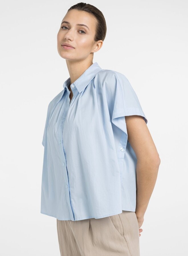 Blouse Yaya à col classique bleue pâle