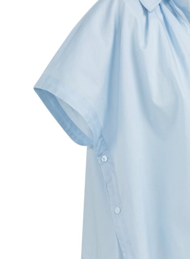 Blouse Yaya à col classique bleue pâle