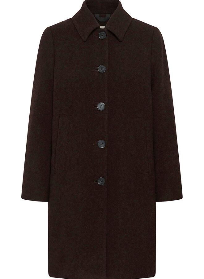 Manteau Part Two Kamillas brun chocolat mélange