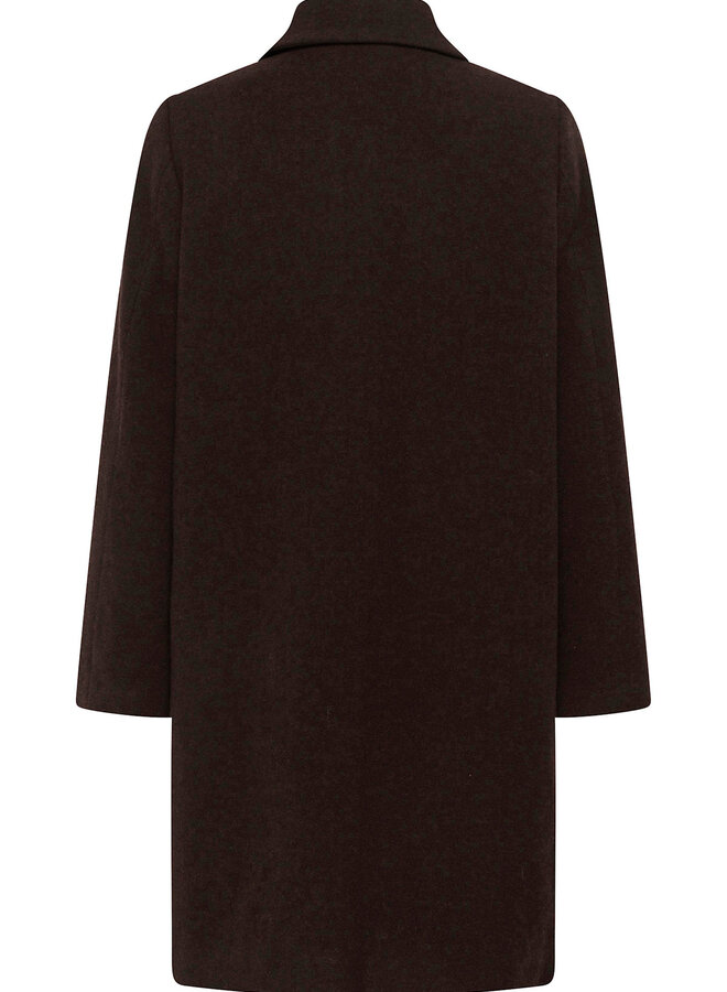 Manteau Part Two Kamillas brun chocolat mélange