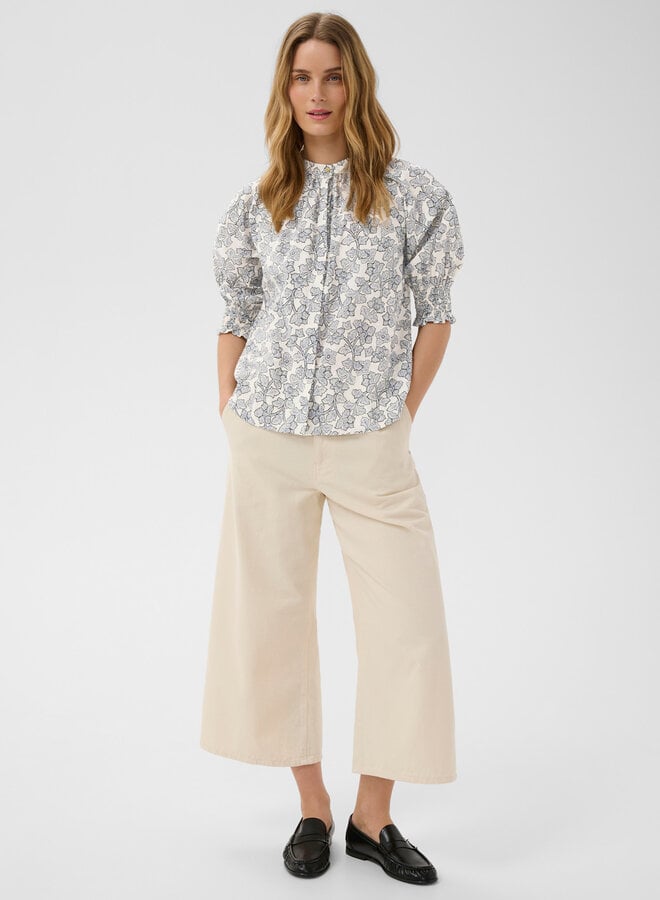 Blouse Part Two Almeras imprimée bleu marine
