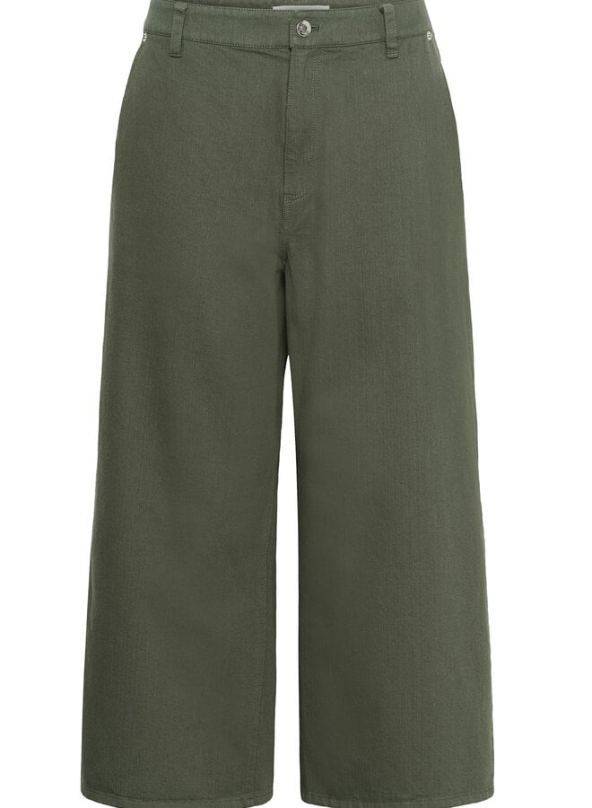 Pantalon Part Two Safin vert coléoptère