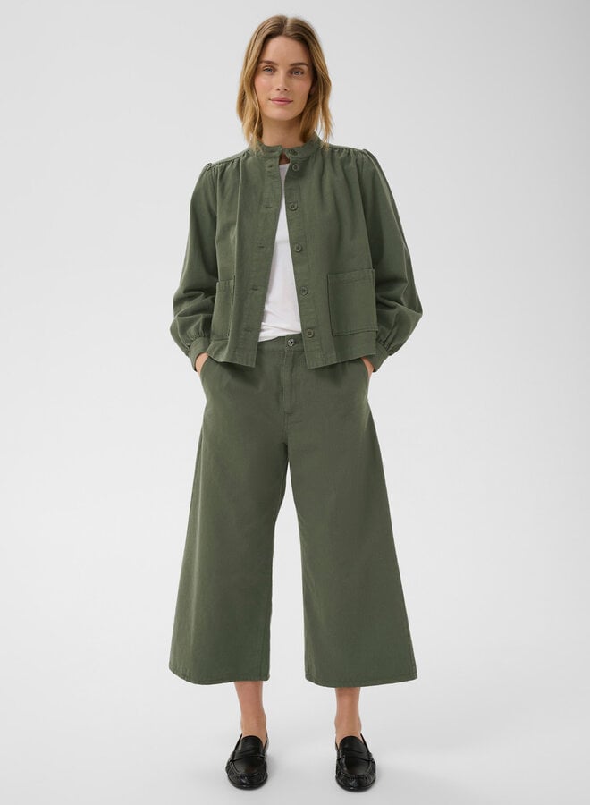 Pantalon Part Two Safin vert coléoptère