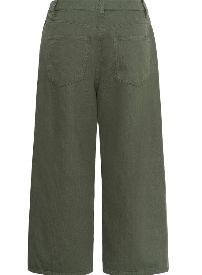 Pantalon Part Two Safin vert coléoptère