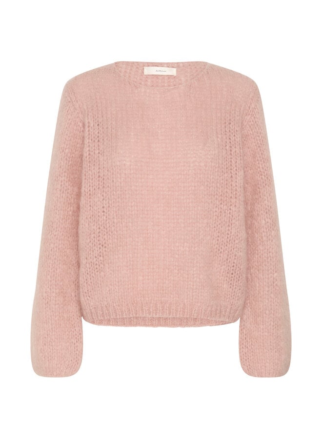 Tricot InWear Jetra en mohair rose pâle